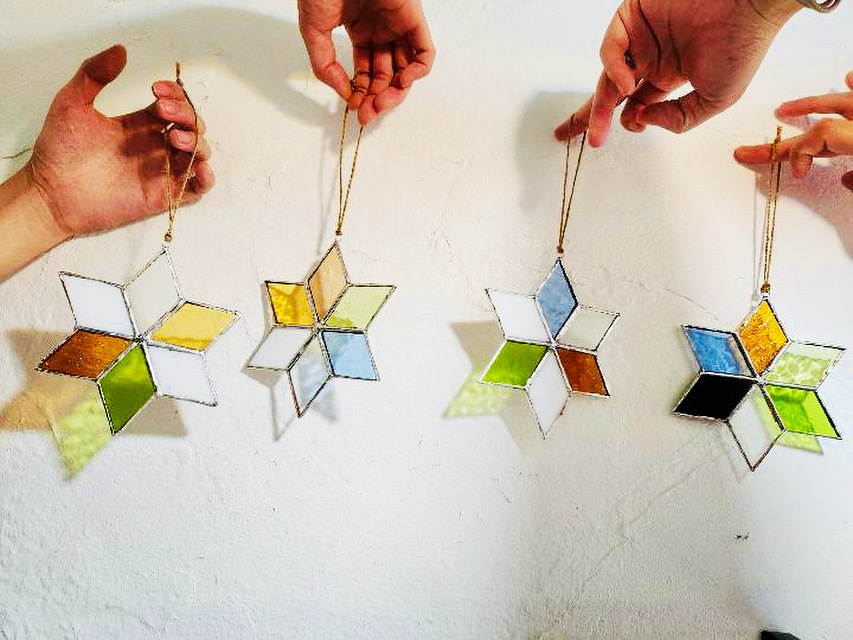 【体験付き】ステンドグラスで星のオーナメントを作ろう！