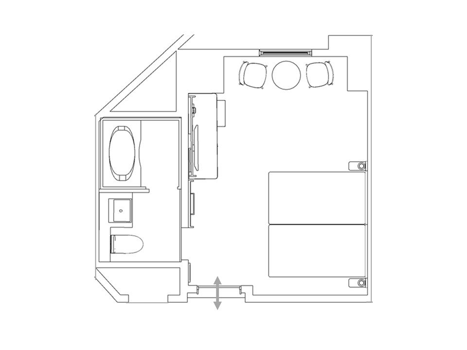 スーペリアツイン／間取り図