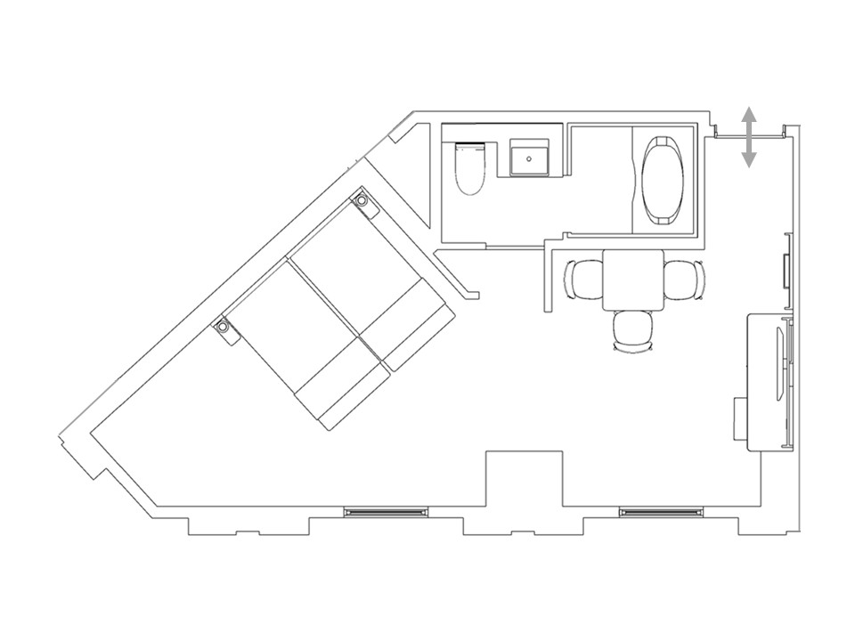 デラックスツイン／間取り図