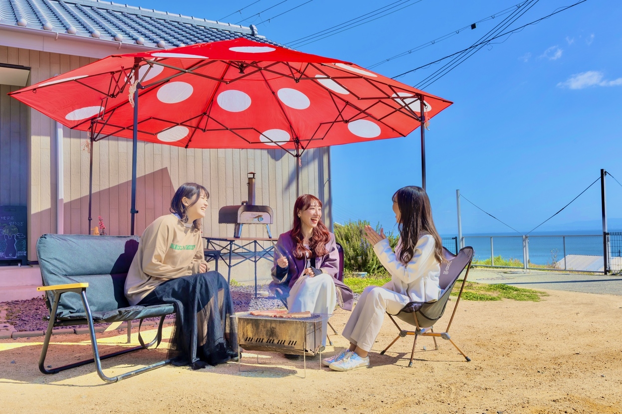 【BBQ・焚火・ピザ窯付き】夜の星空と波音を聞きながらのリラックス旅！(※食材は持込み)