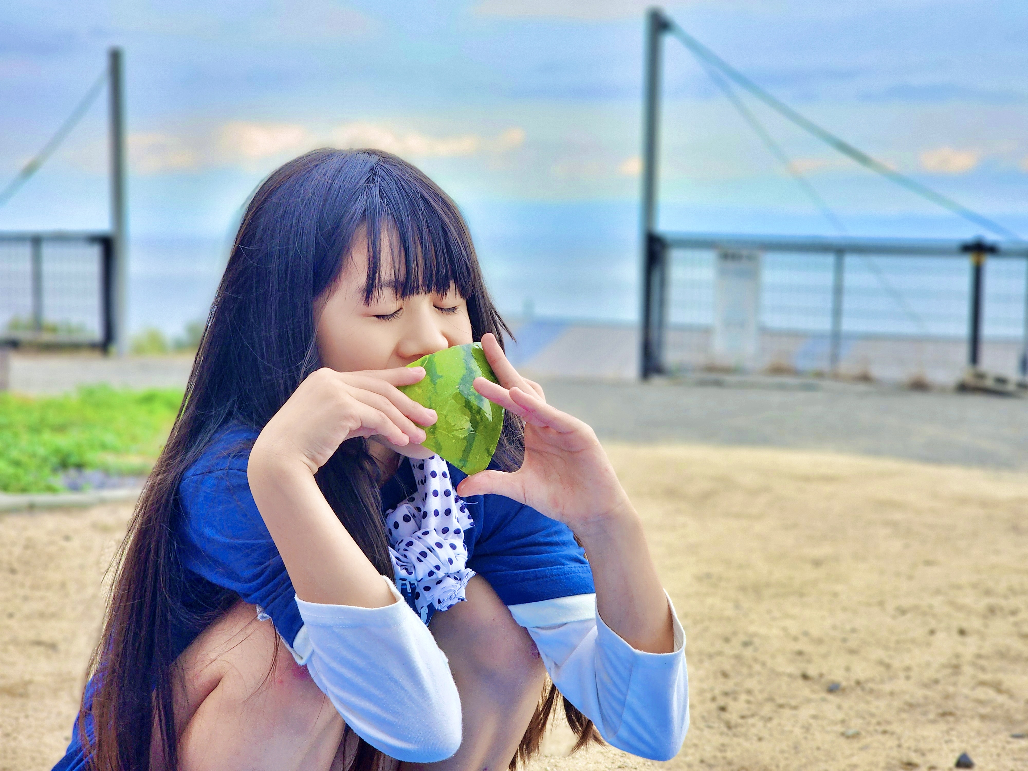 夏の無料オプションースイカ割りー