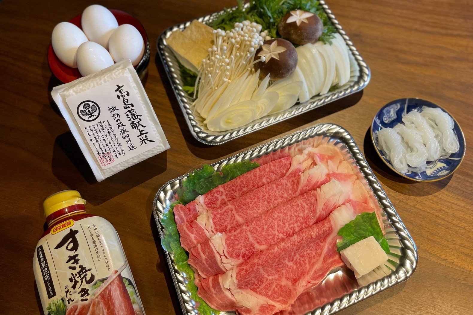 八ヶ岳西麓の隠れ里・古民家一棟貸し　【りんご和牛・プレミアム信州牛すき焼きセット】夕朝食付きプラン