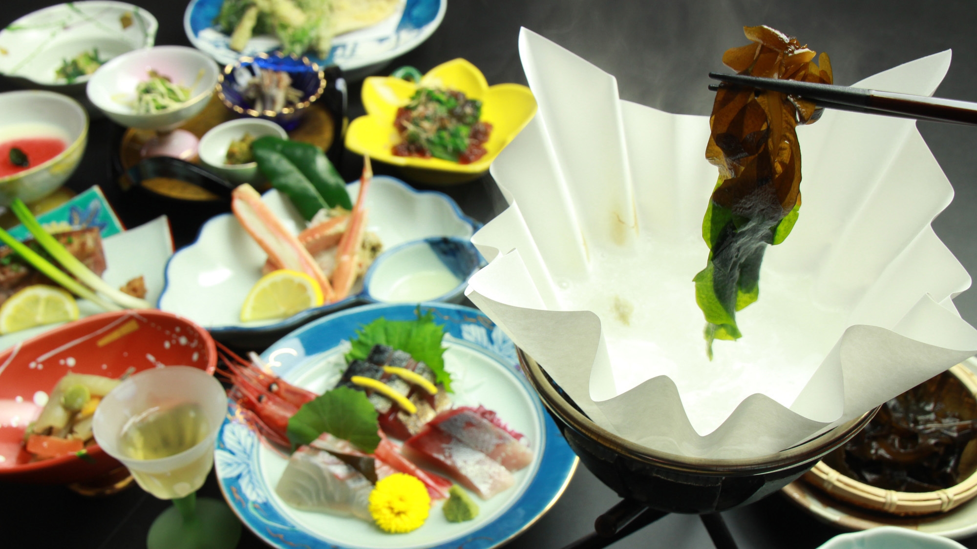 【スタンダード会席】日本海の獲れたて食材を郷土料理で！わんちゃんと一緒旅