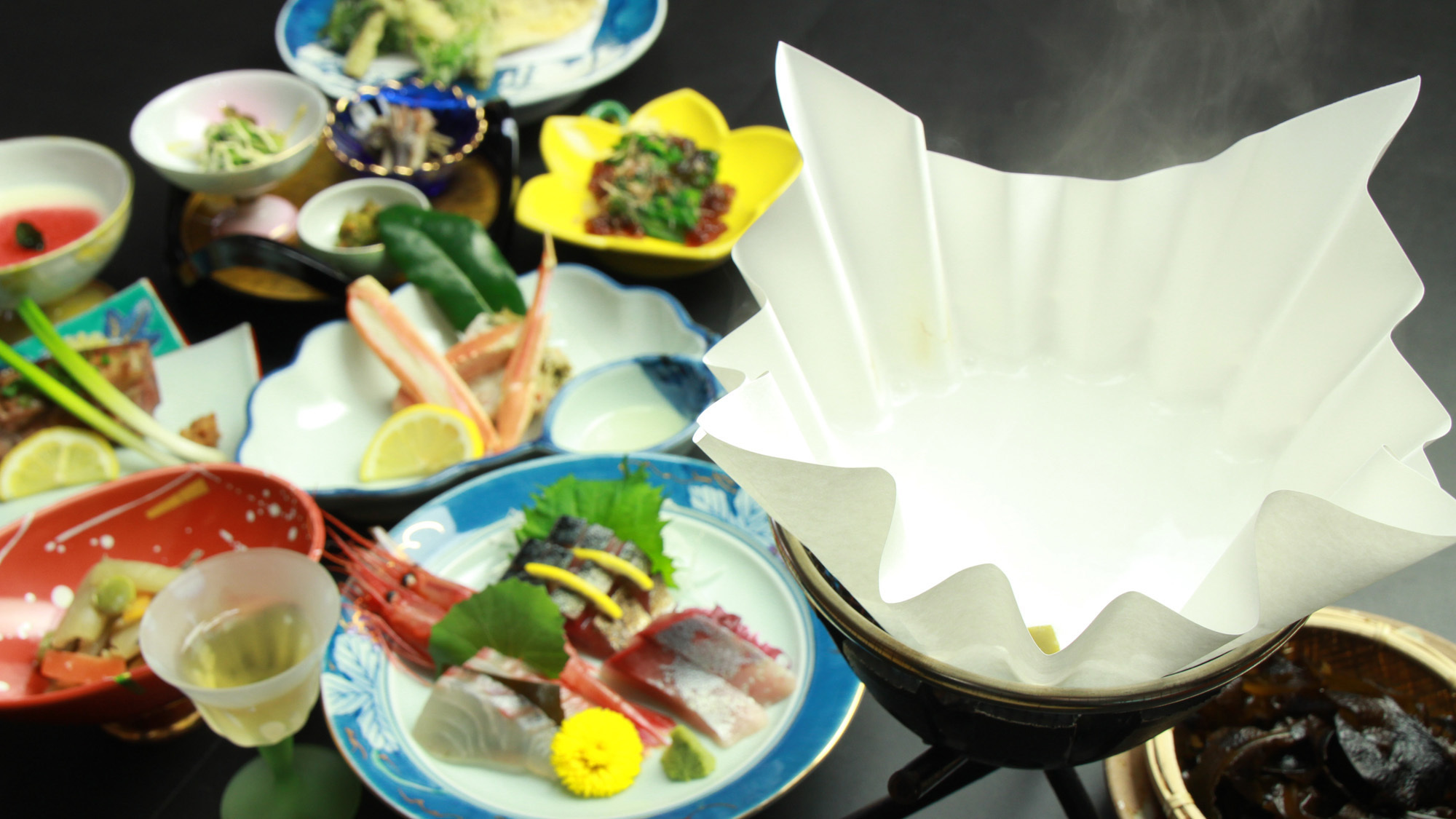 【スタンダード会席】日本海の獲れたて食材を郷土料理で！わんちゃんと一緒旅