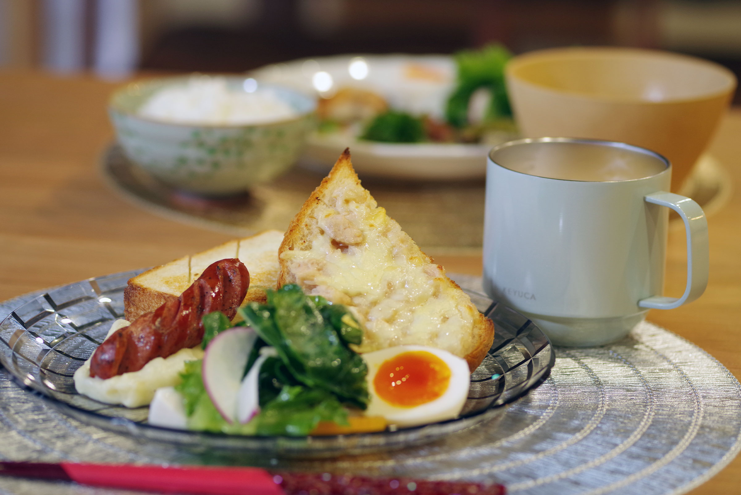 連泊のお客様などパンメニューもご用意しております。