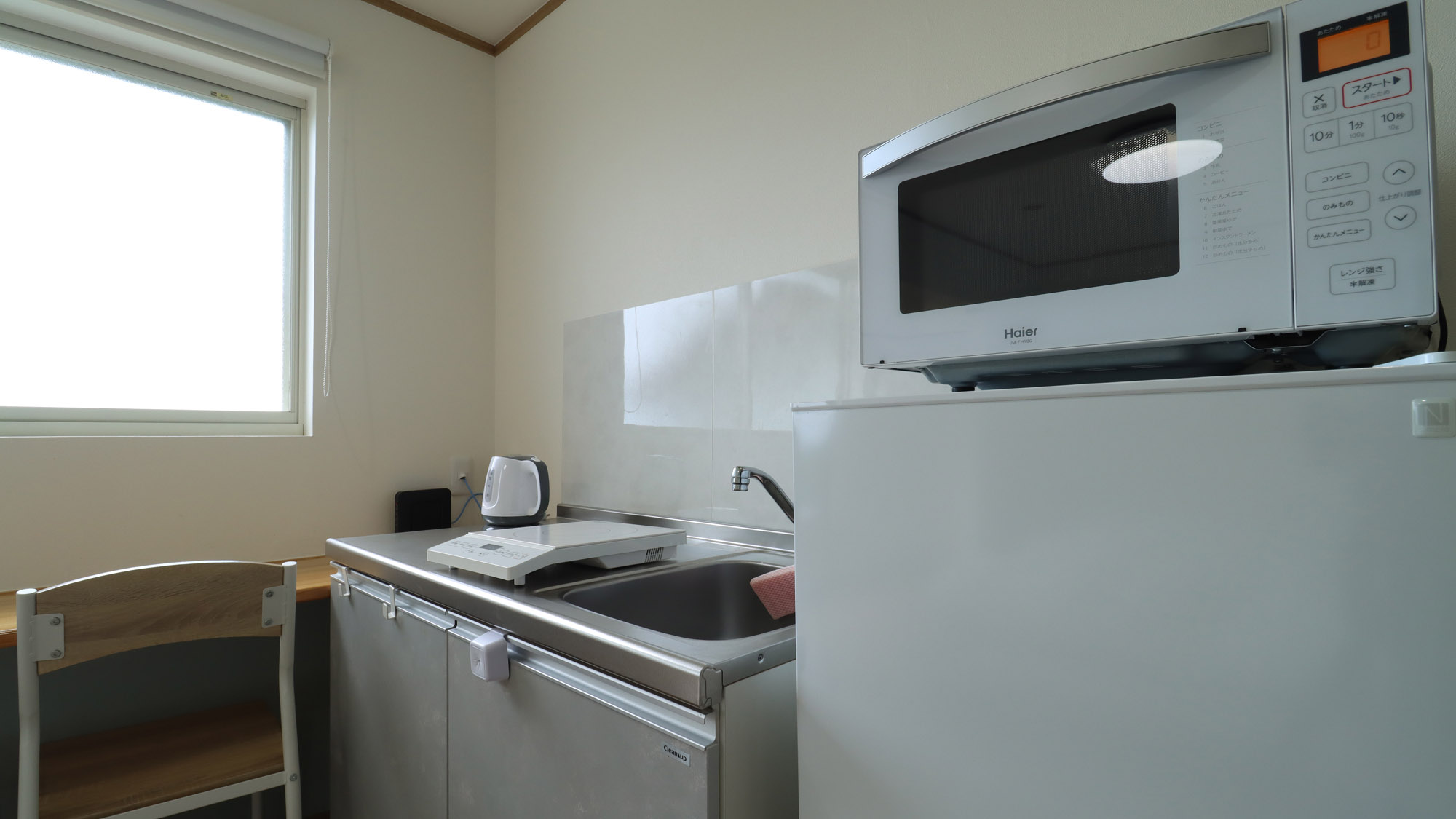 【5号棟】ミニキッチン付きで自炊も出来ます♪