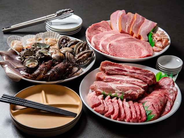 ＜ハイグレードBBQコース＞厳選食材を味わう贅沢オーシャンビューBBQ（夕食付）