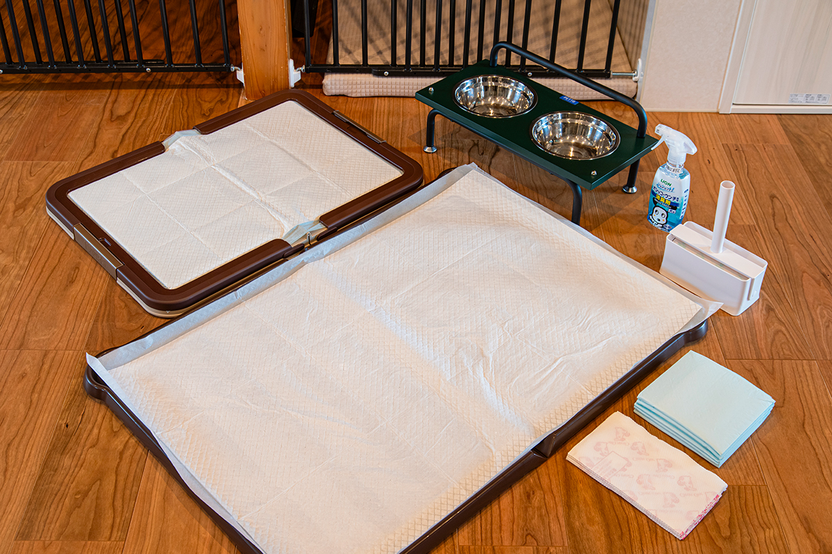 *【ペット用アメニティ】トイレや食器など愛犬用アメニティを完備。