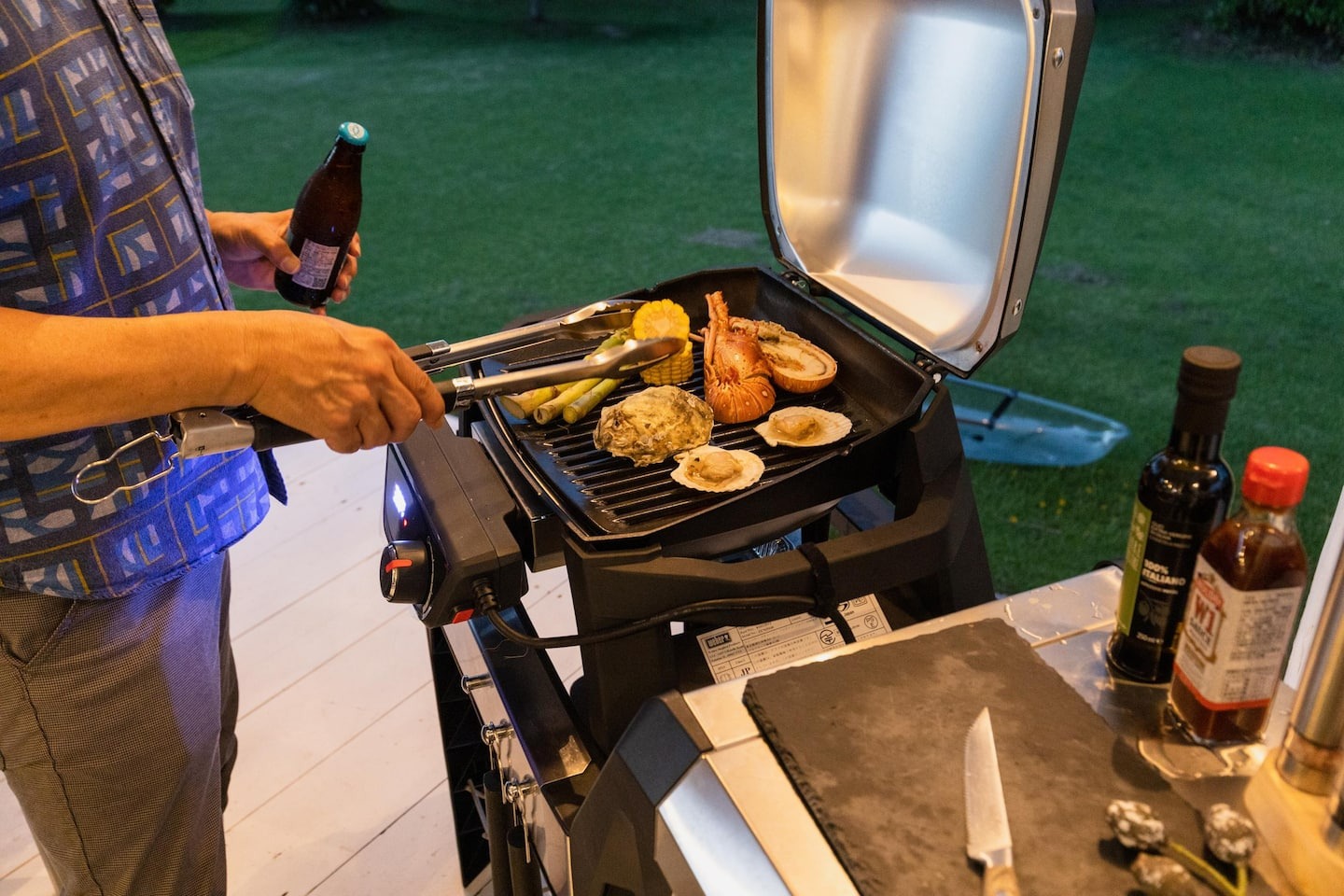 テラスでBBQ可能です(有料プラン)