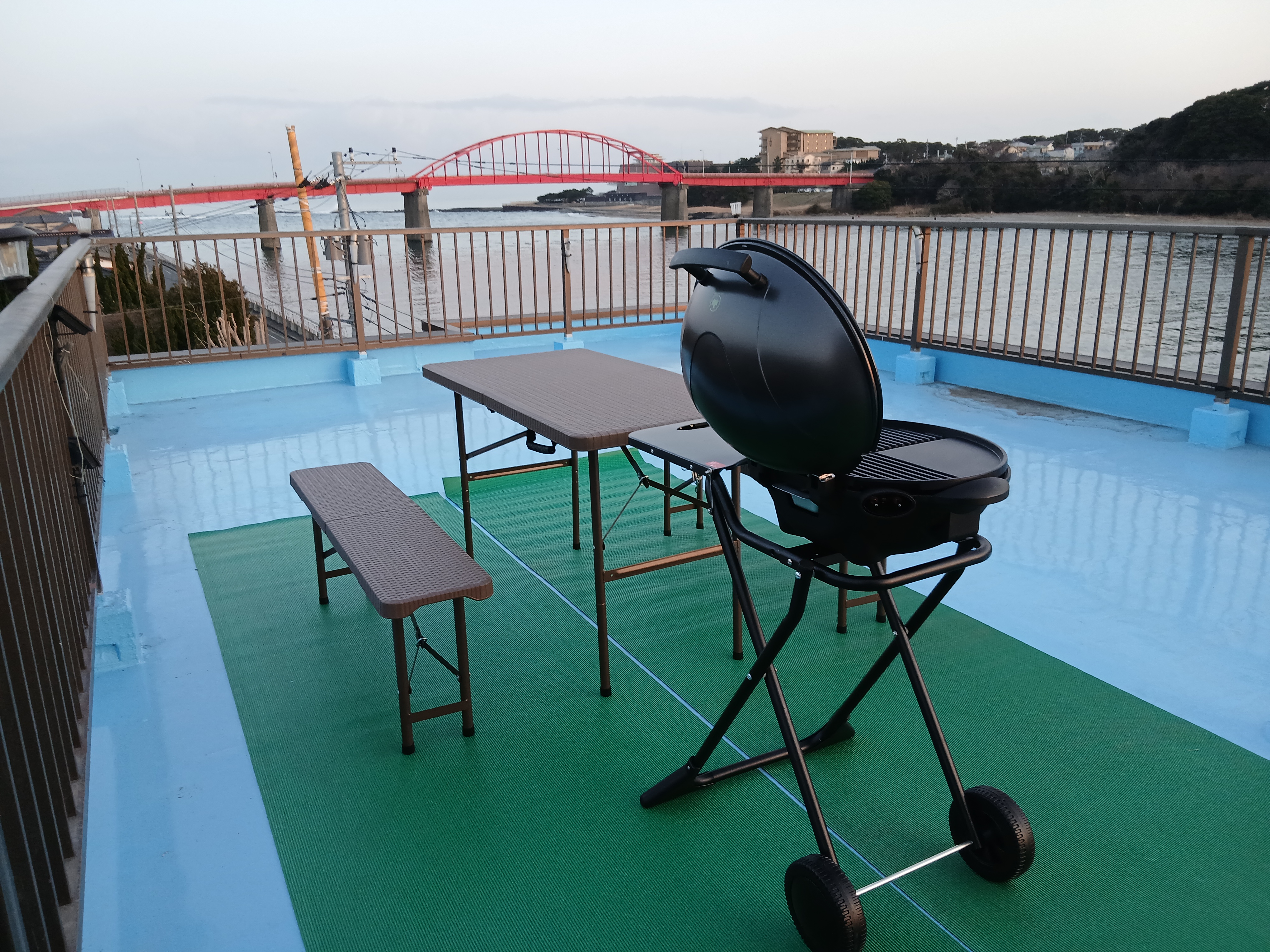 BBQ使用時はこのように設置します。