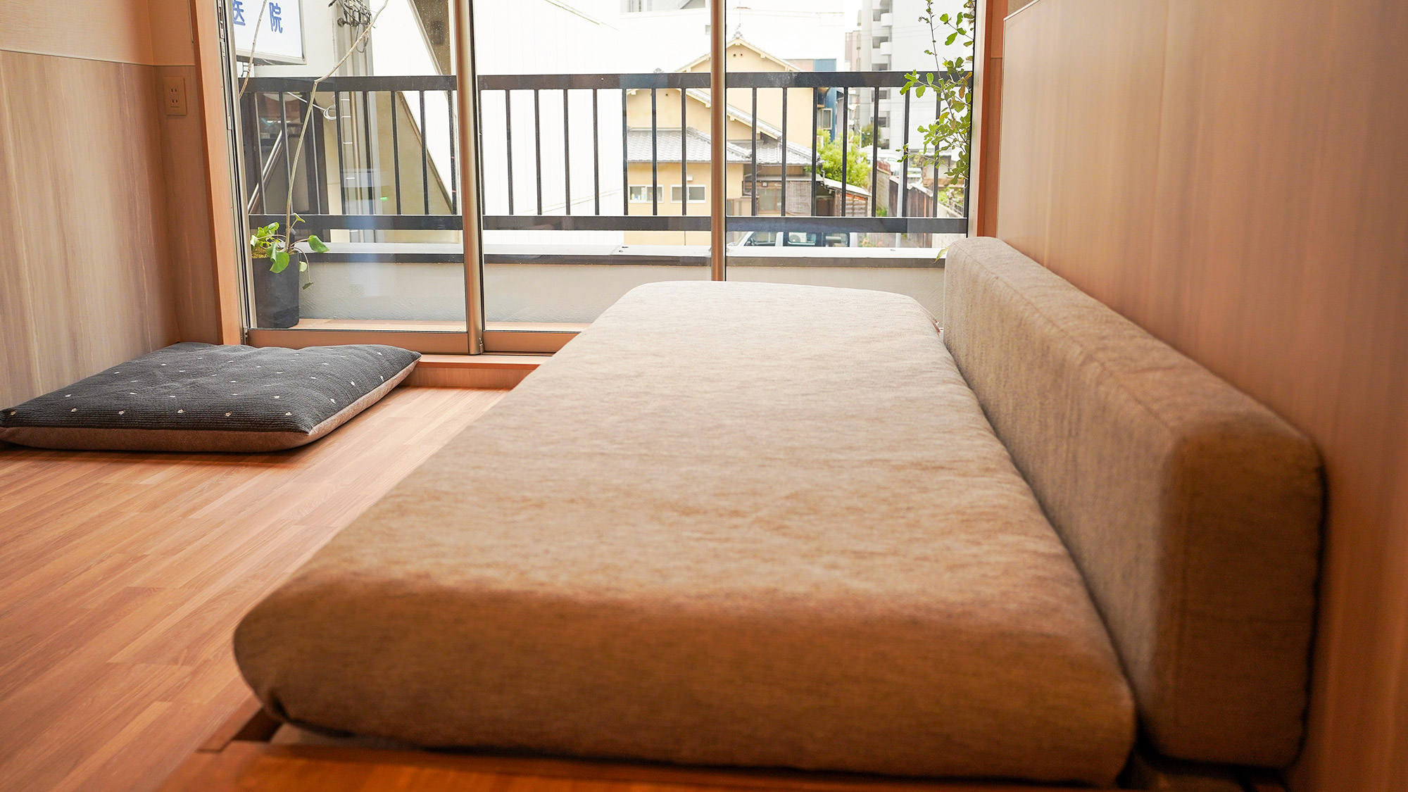 ・【ペットスペース】ソファベッドで、愛するペットと共に穏やかな時間をお過ごしいただけます