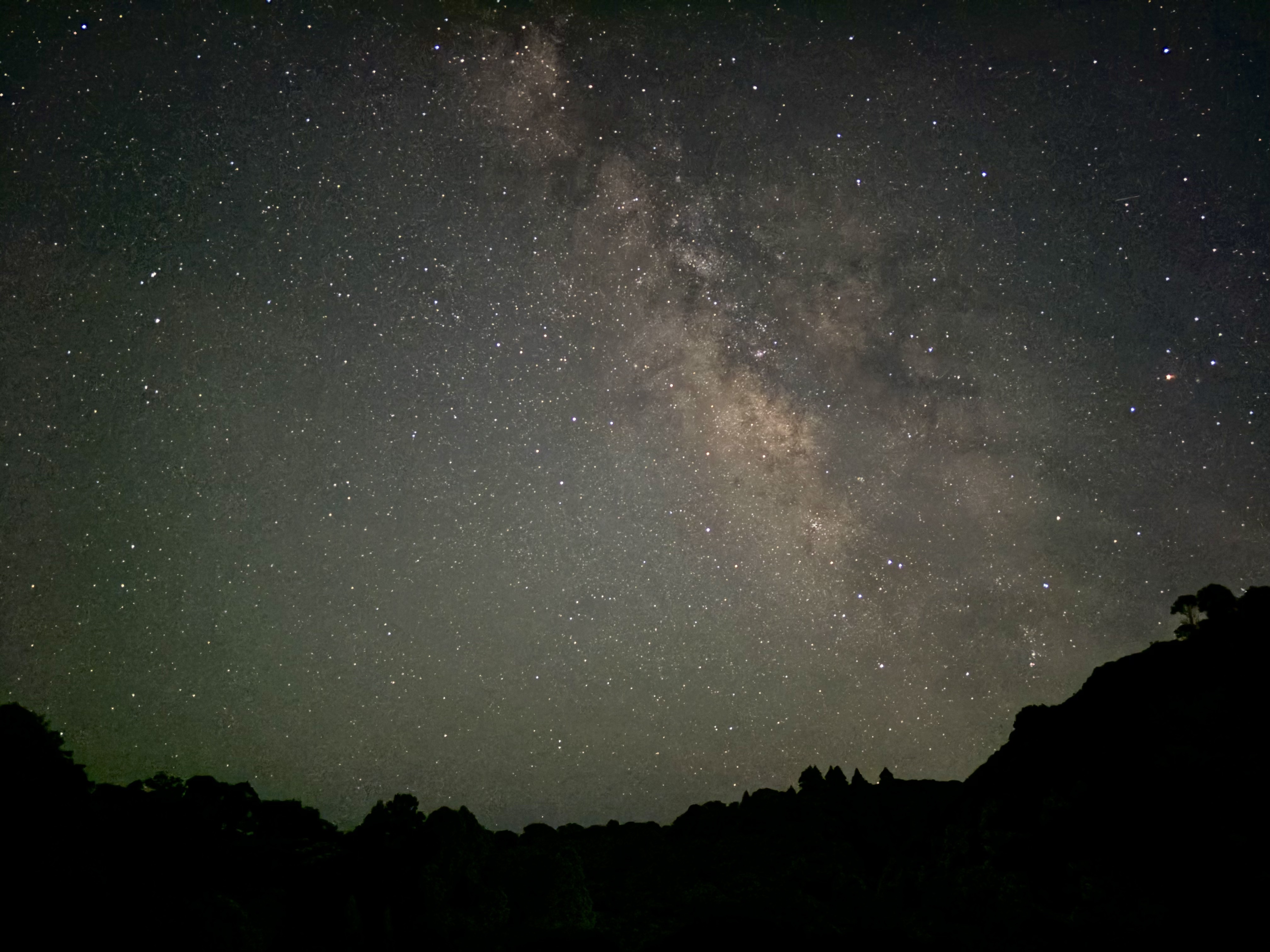 ウッドデッキから天の川