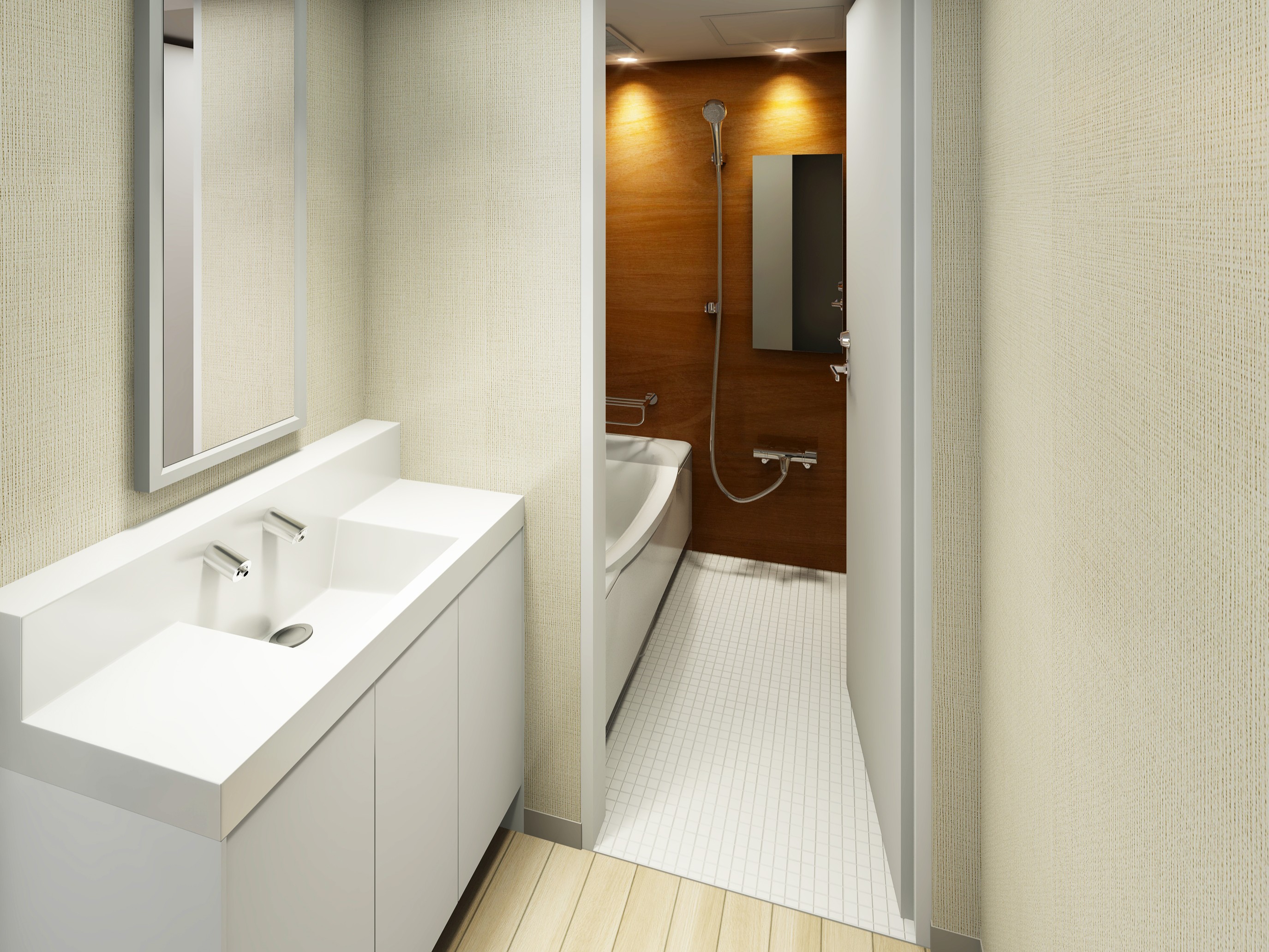 デラックスツイン　三点分離バスルーム