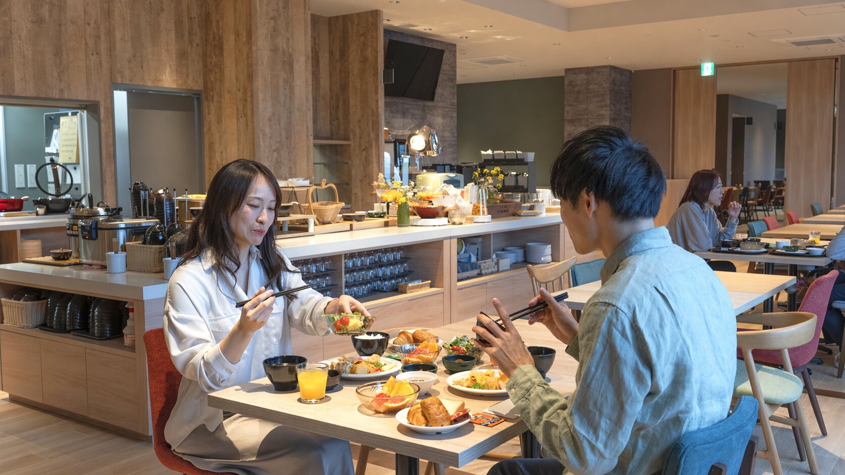 熊本のおいしいが満載　朝食ブッフェ