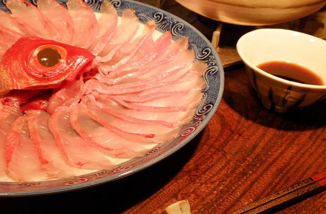 【一泊夕食】「下田港　渡辺水産」 地金目鯛しゃぶしゃぶ