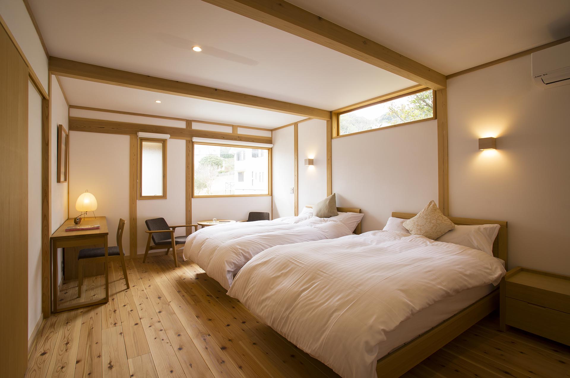 【木のぬくもり空間】春月：ベッドルーム