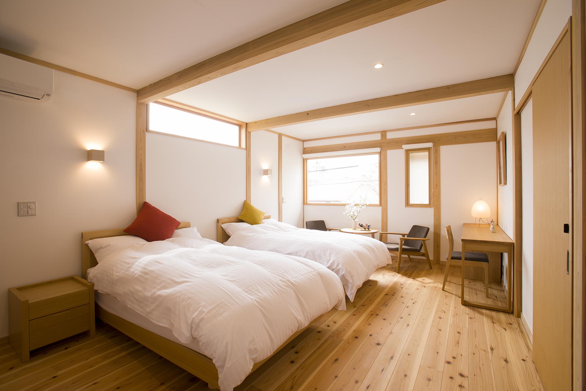 【木のぬくもり空間】春月：ベッドルーム