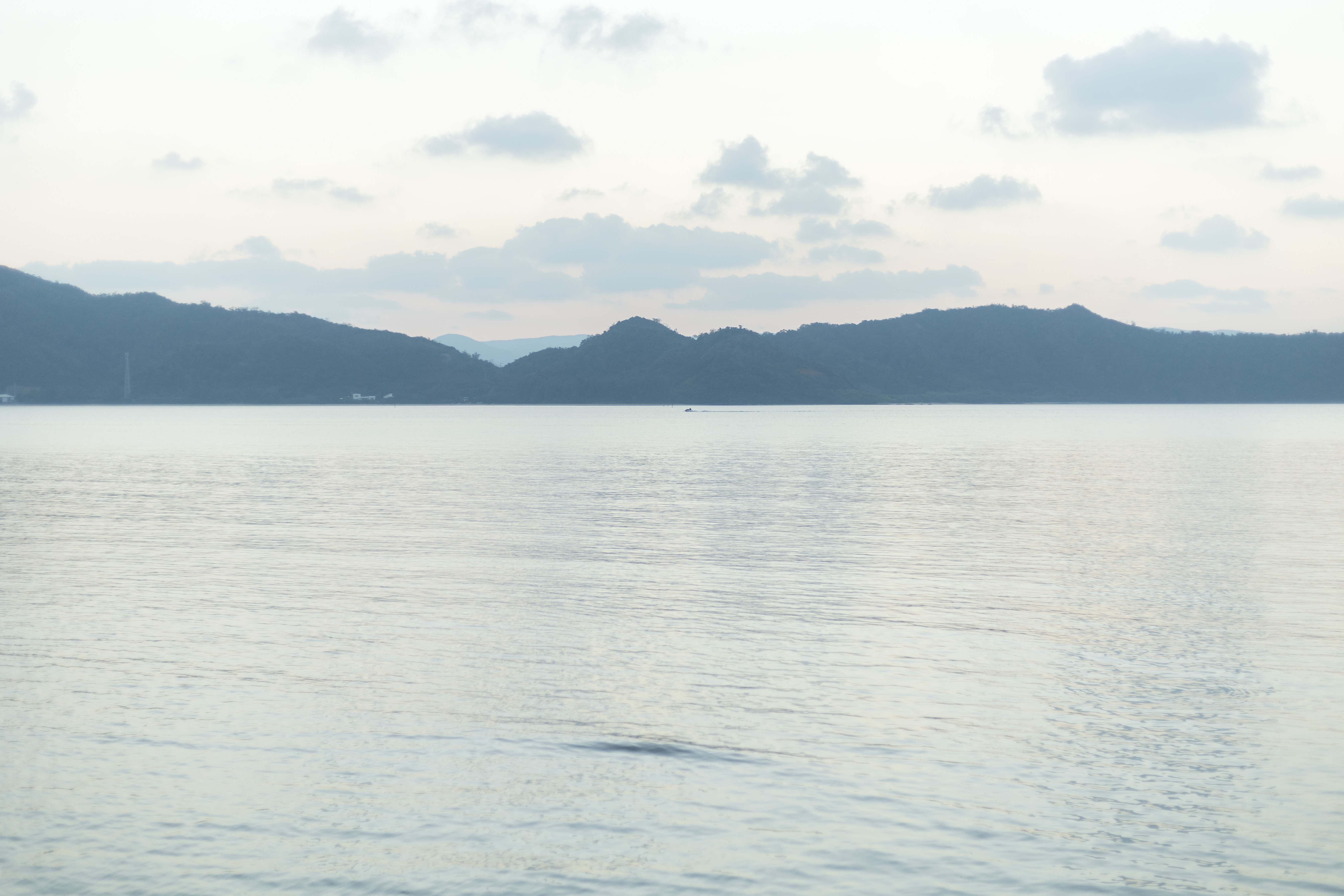 宿から近い海の景色