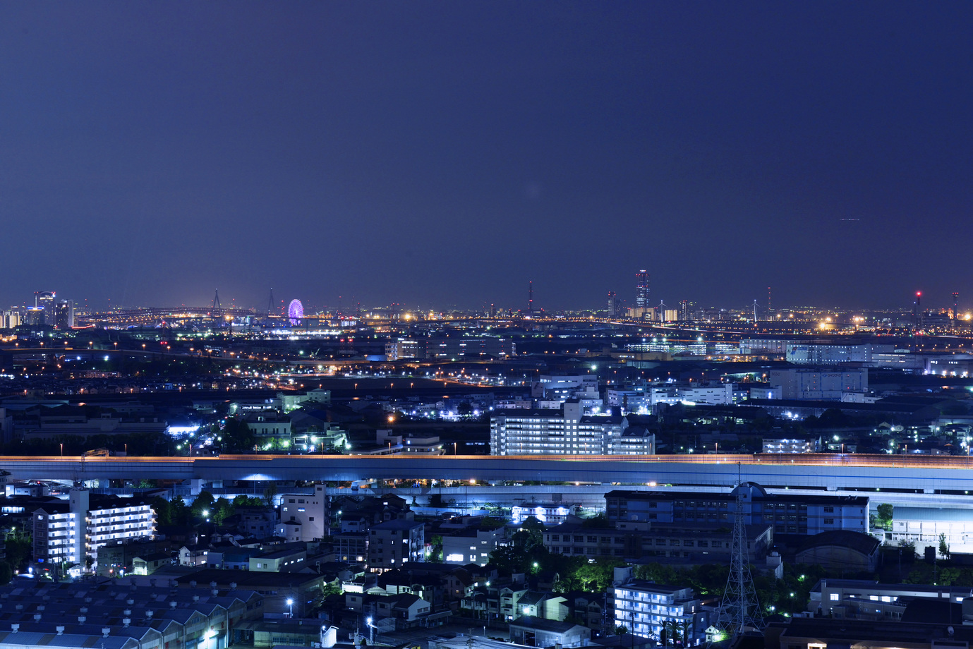 客室からの夜景