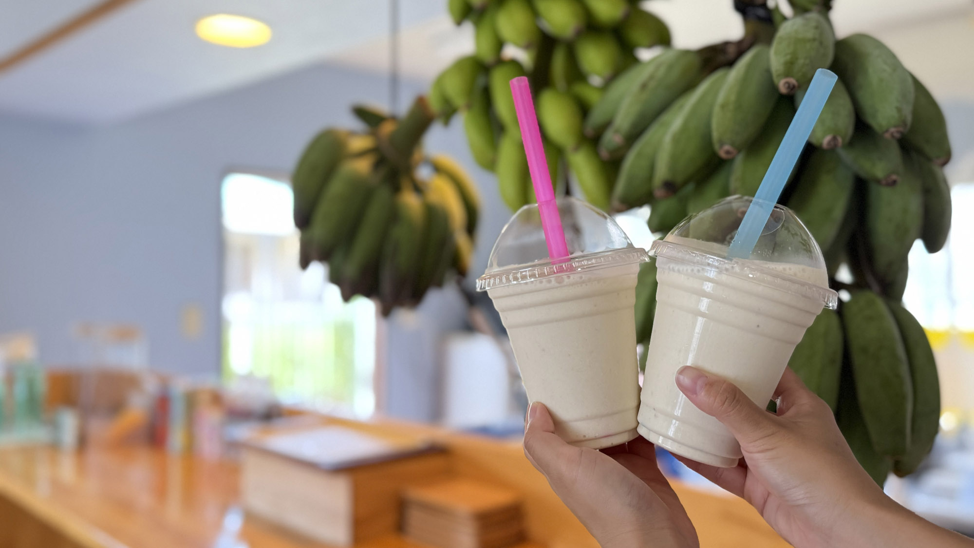 【カフェ】バナナスムージーが看板メニュー！
