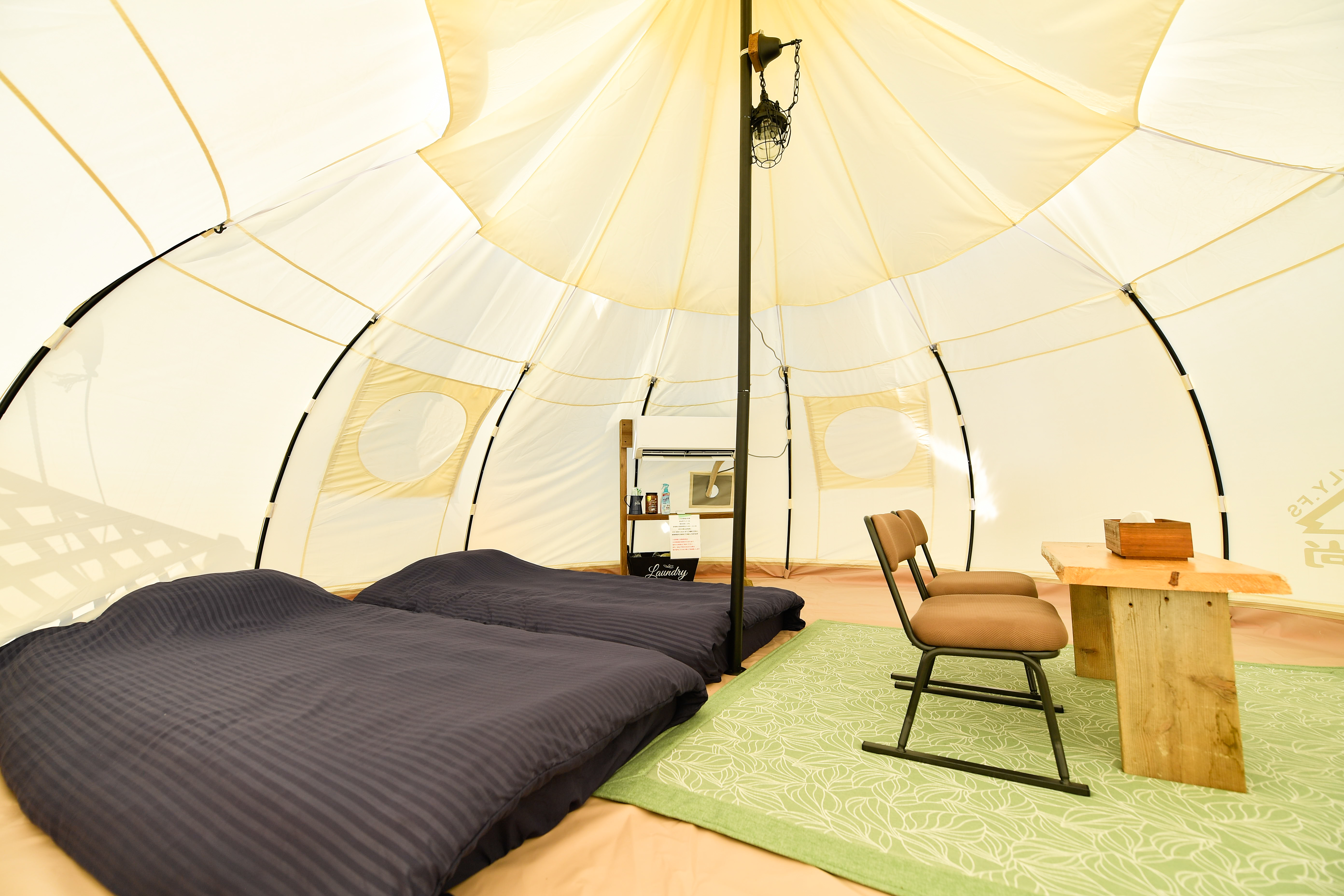 玉ねぎテント室内