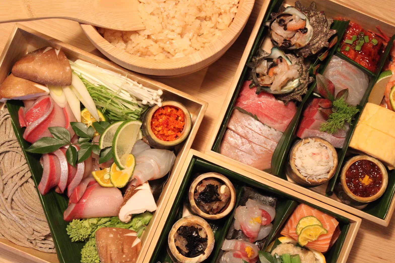 連泊プランの和食海鮮セット