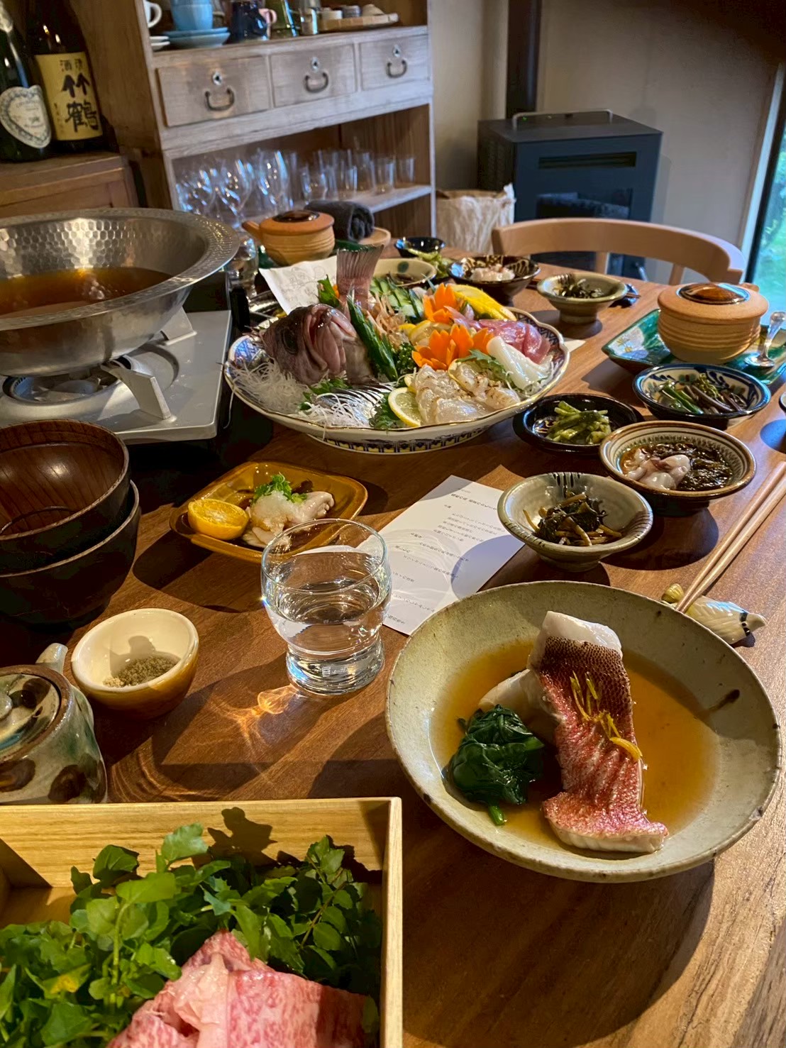 連泊和食は海鮮しゃぶしゃぶを