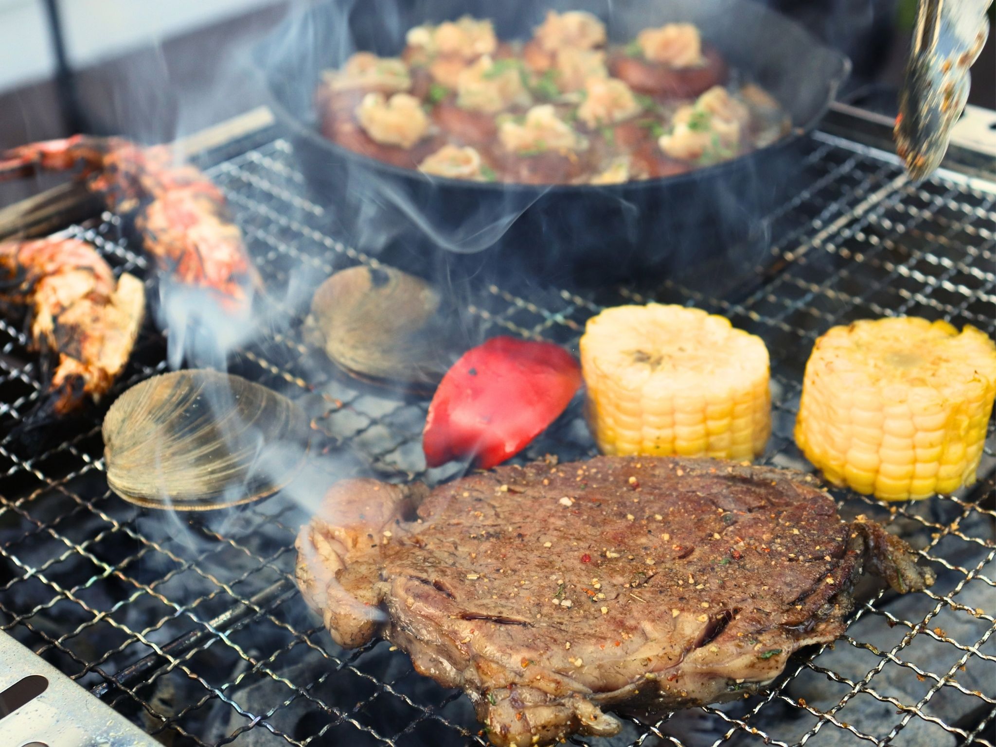 自慢の炭火BBQ　＊画像はイメージです。