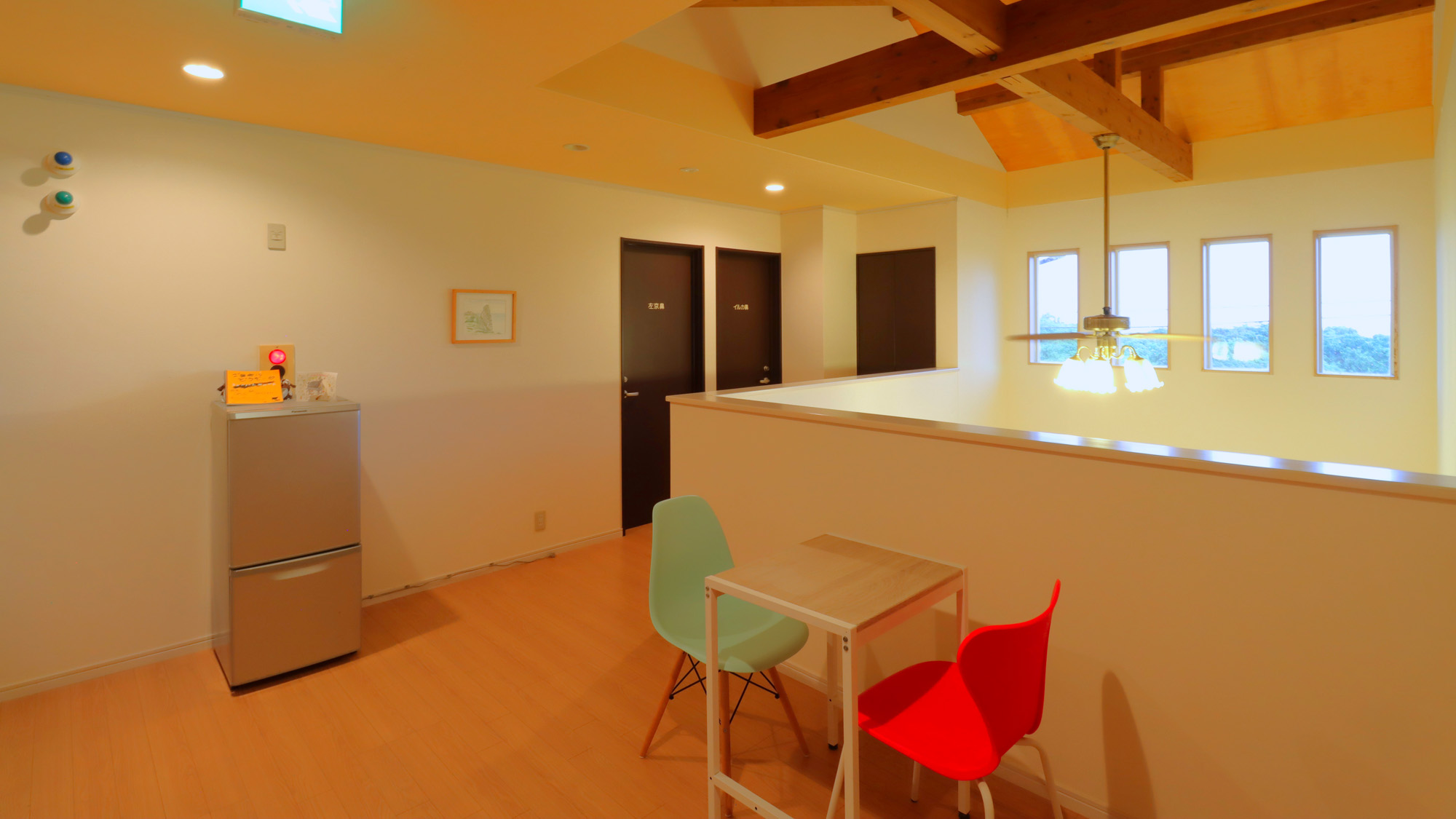 開放感のある二階フロア