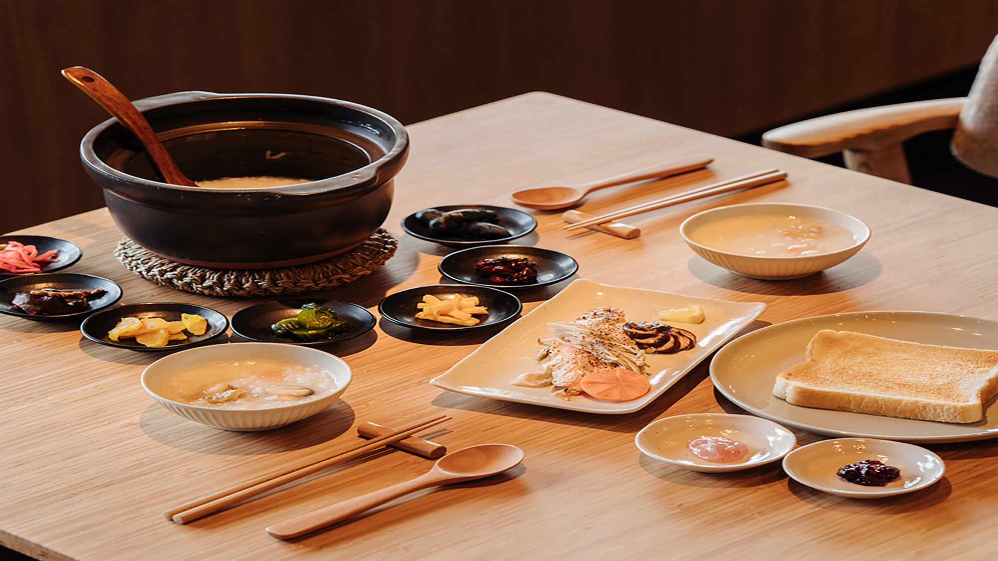 地元の恵みを味わう朝食