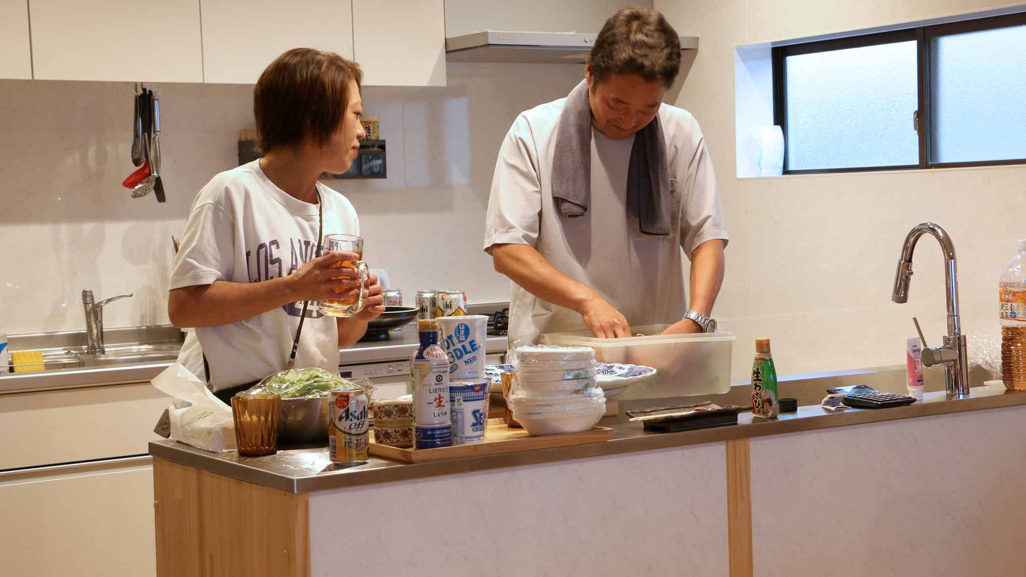 【釣りイメージ】夕食の準備の楽しく♪