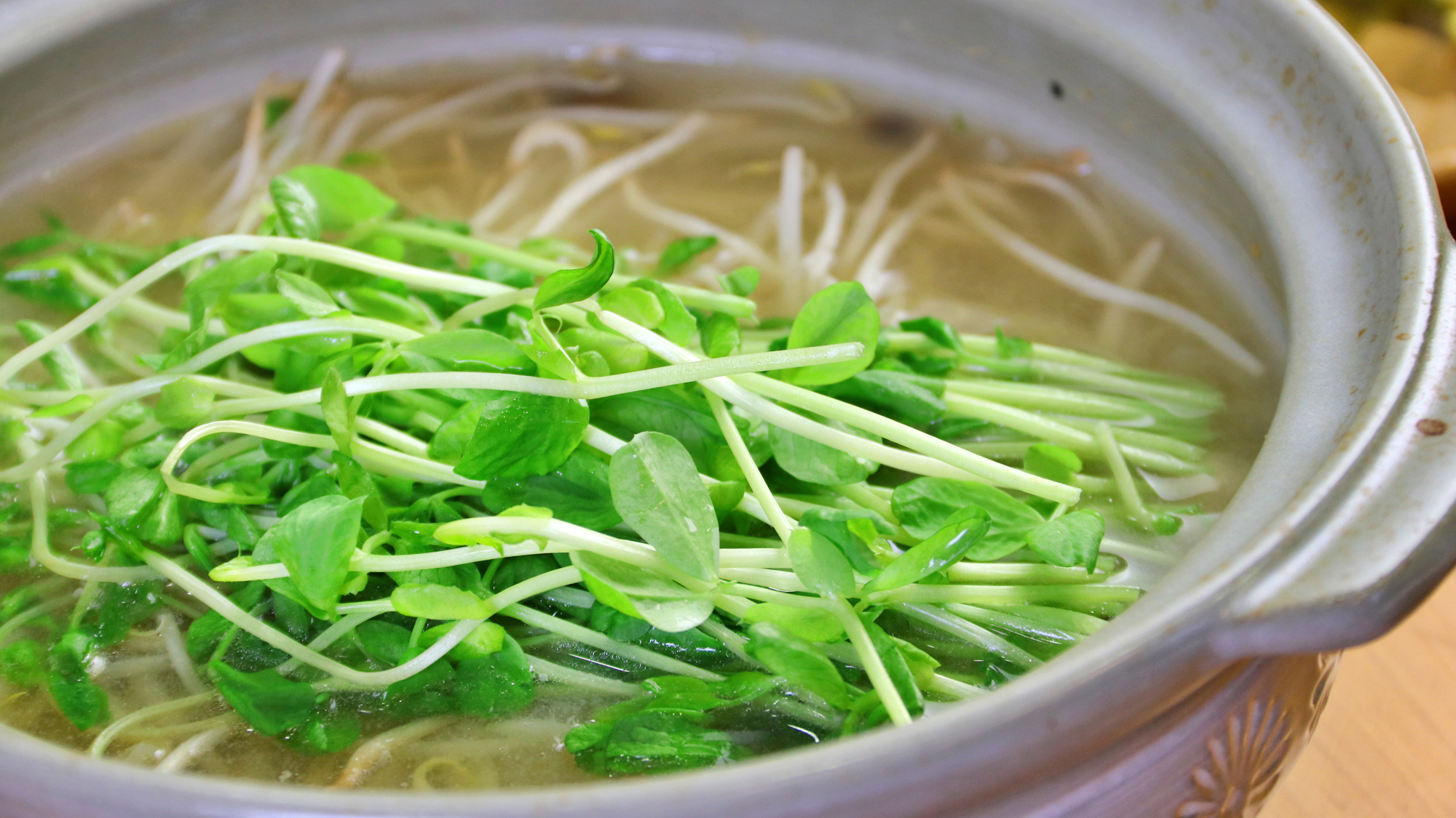 【夕食】豆苗鍋