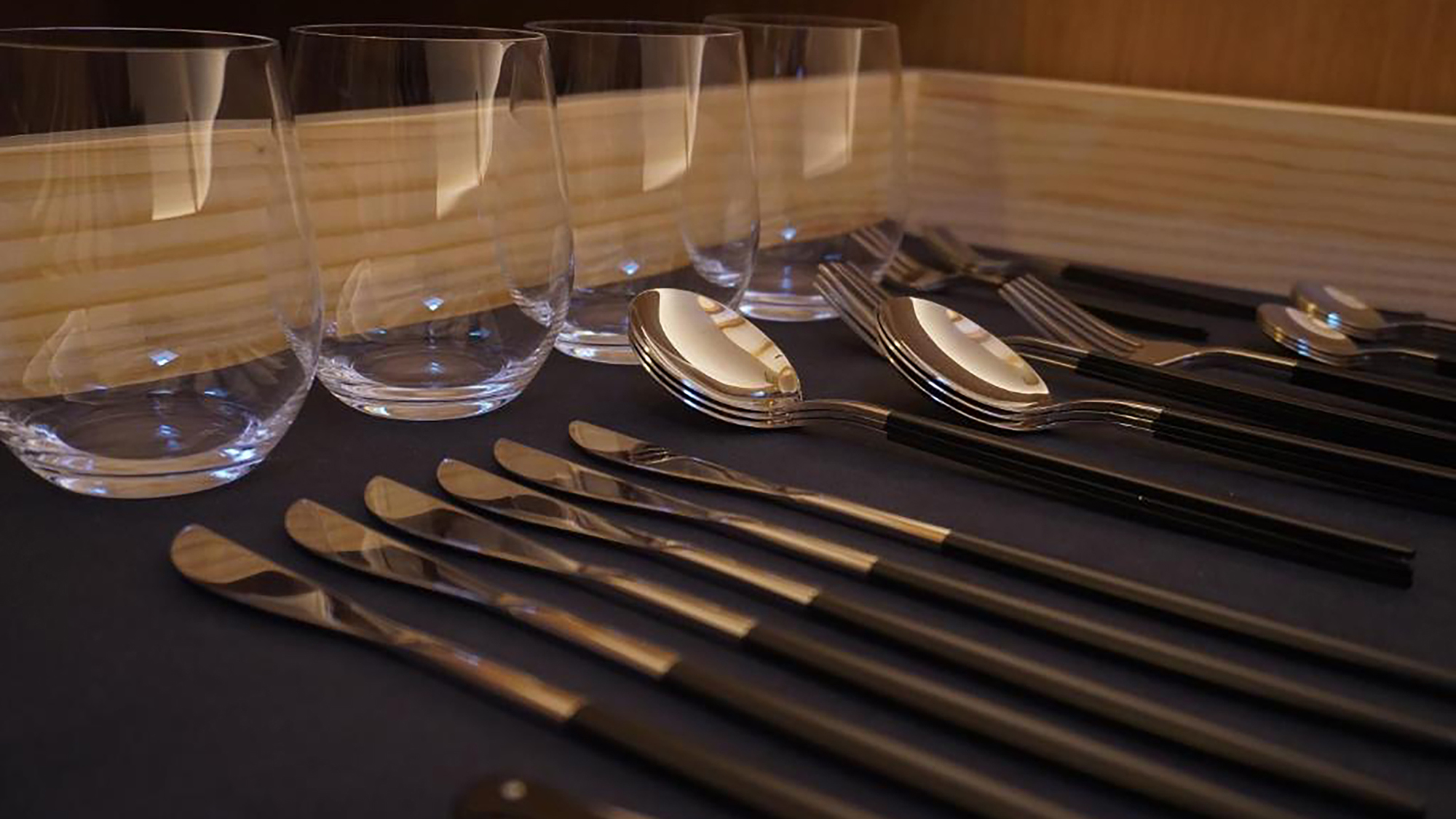 カトラリー（スプーン・フォーク・ナイフ）・グラス