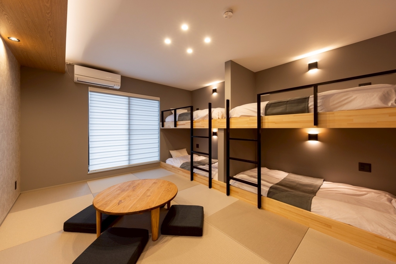 ファミリールーム和室禁煙２段ベッドルーム　最大７名利用可