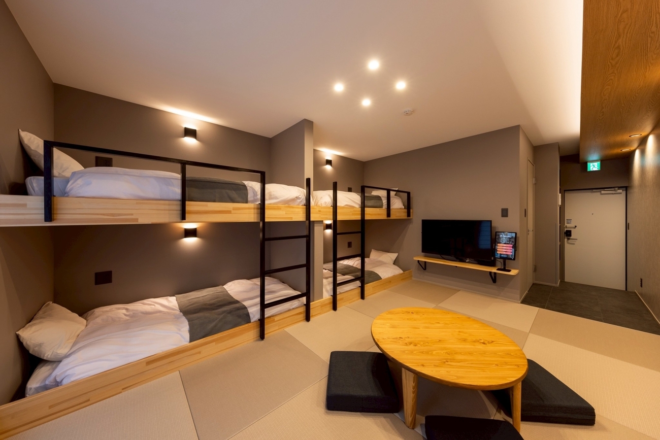 ファミリールーム和室禁煙２段ベッドルーム　最大７名利用可