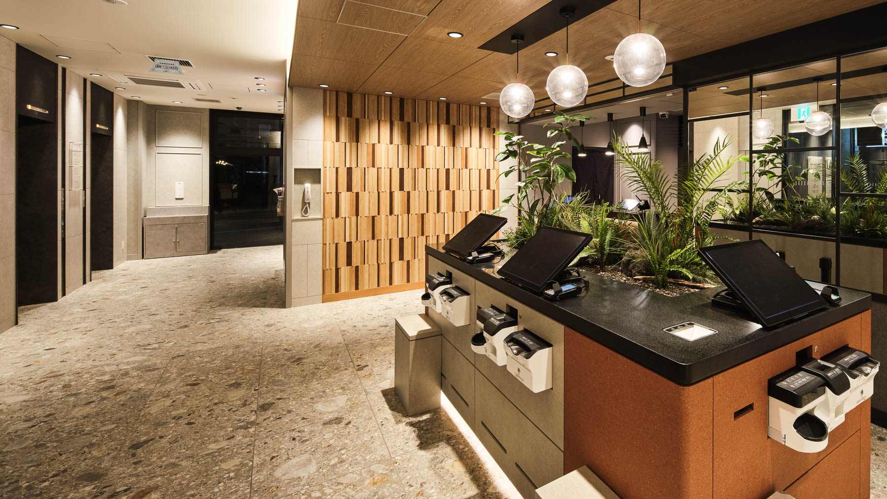 こちらでチェックインをお迎え致します