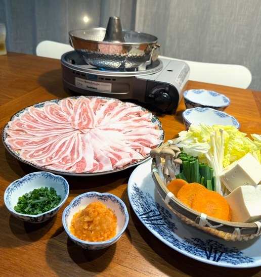 【宿泊】１４：４０までのチェックイン　サウナ時間 １５：００〜（９０分）しゃぶしゃぶ、飲み放題付き