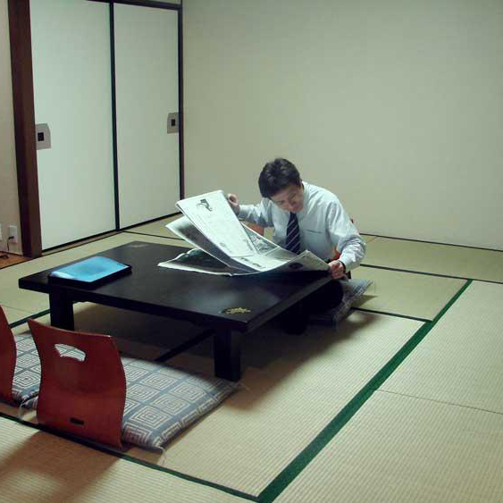 Japanese-style room 8 tatami mats are popular with business people