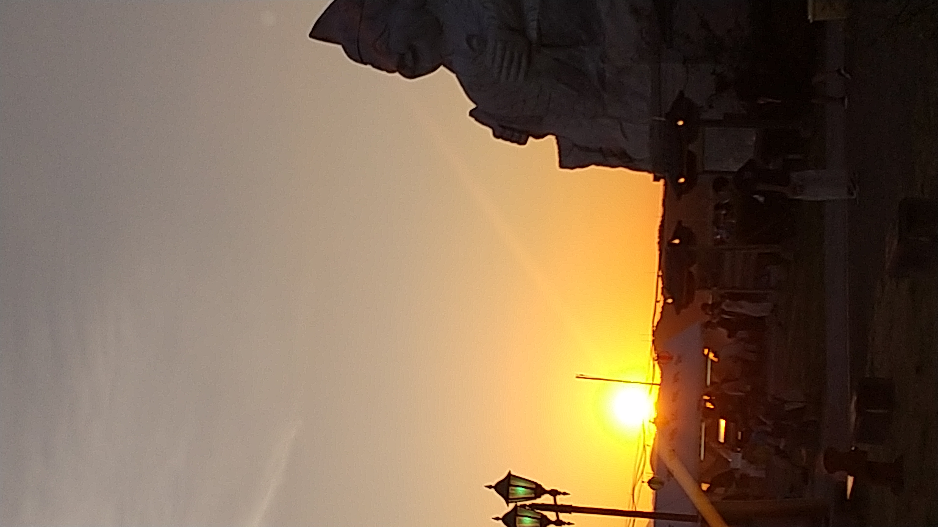 エビス公園初夕日