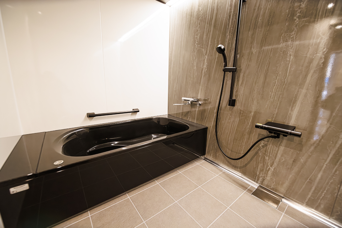 ゆったりした浴室