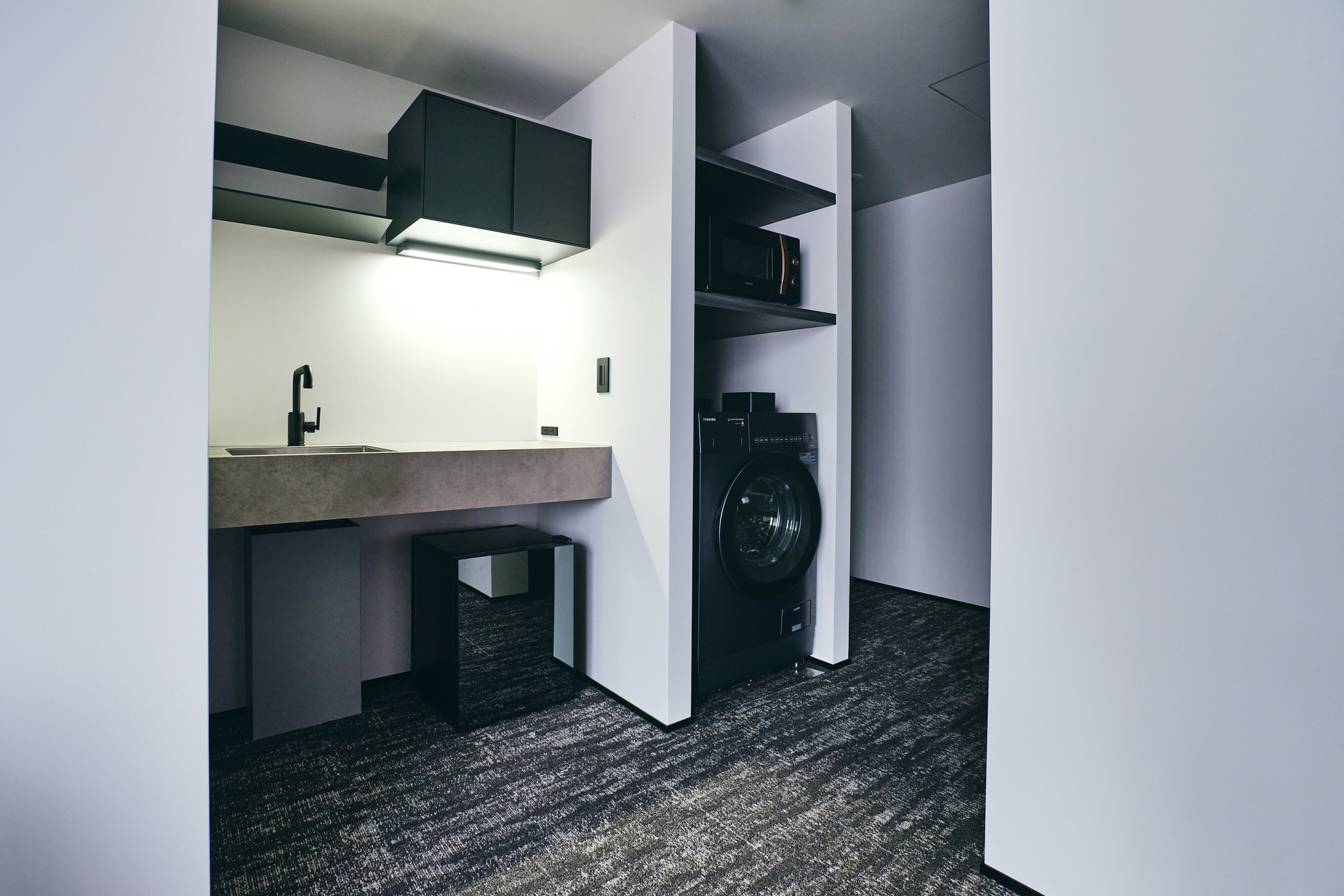 ■ジュニアスイート＜セパレートツイン＞　ミニキッチン＆ドラム式洗濯乾燥機