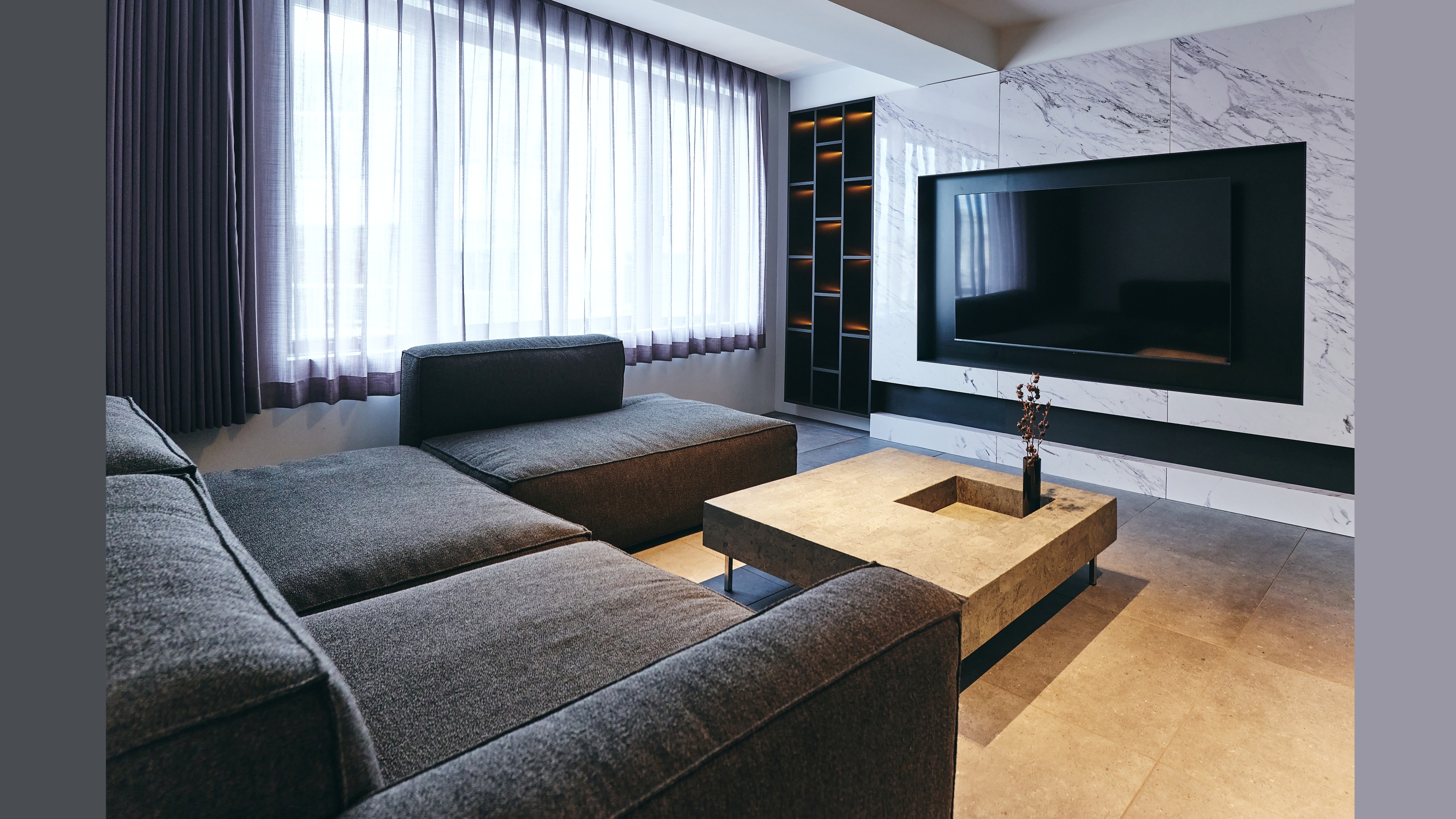 プレミアスイート＜アイランドキッチン＞　リビングルーム