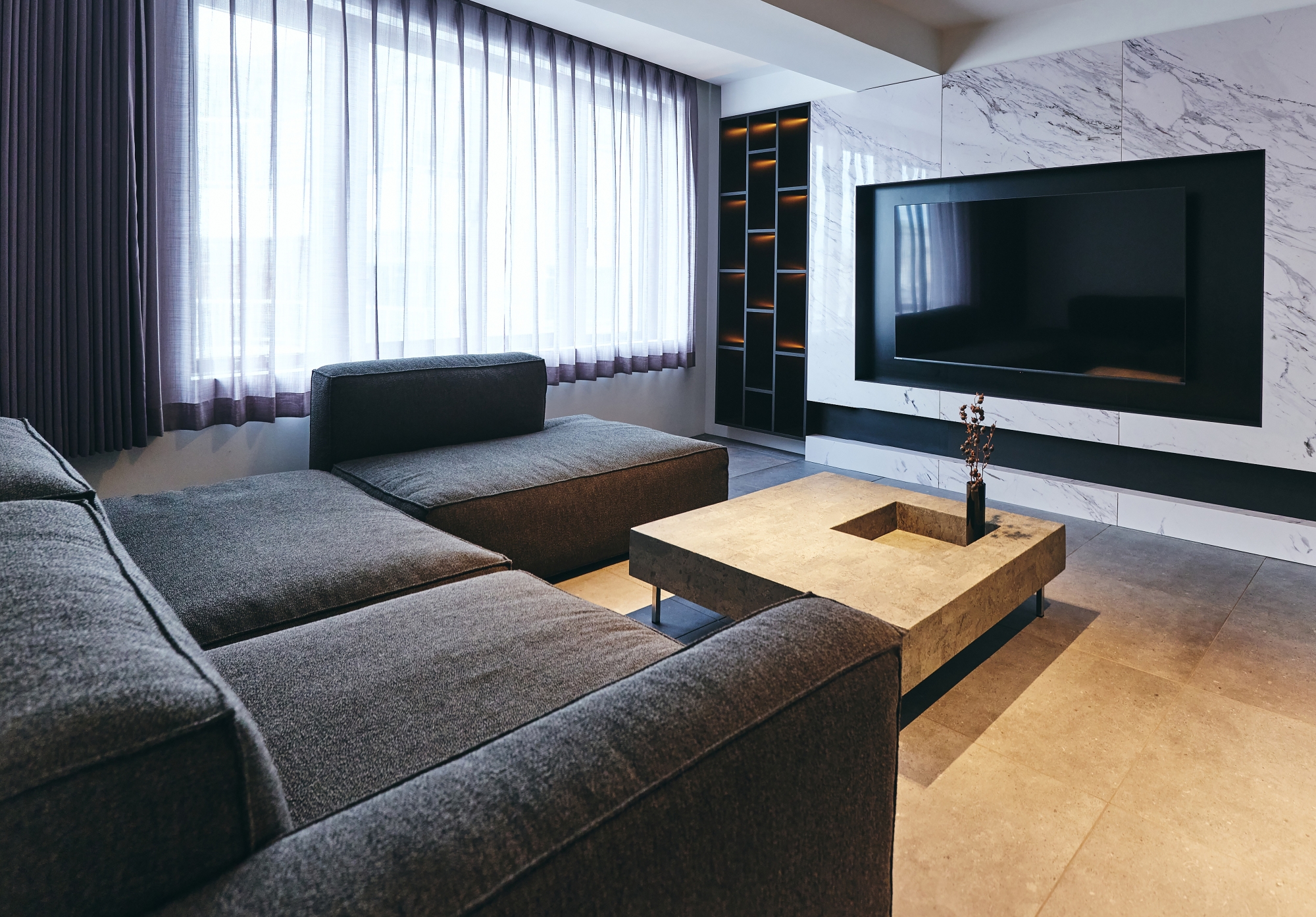 ■プレミアスイート＜アイランドキッチン＞　リビング