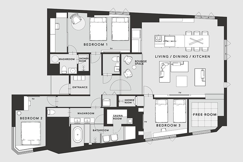 ■ロイヤルスイート　間取り