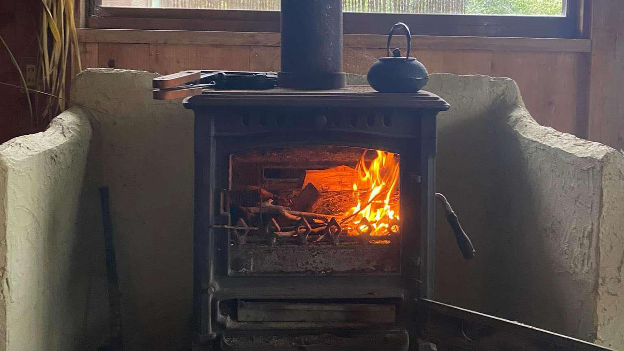 【客室】薪ストーブ*