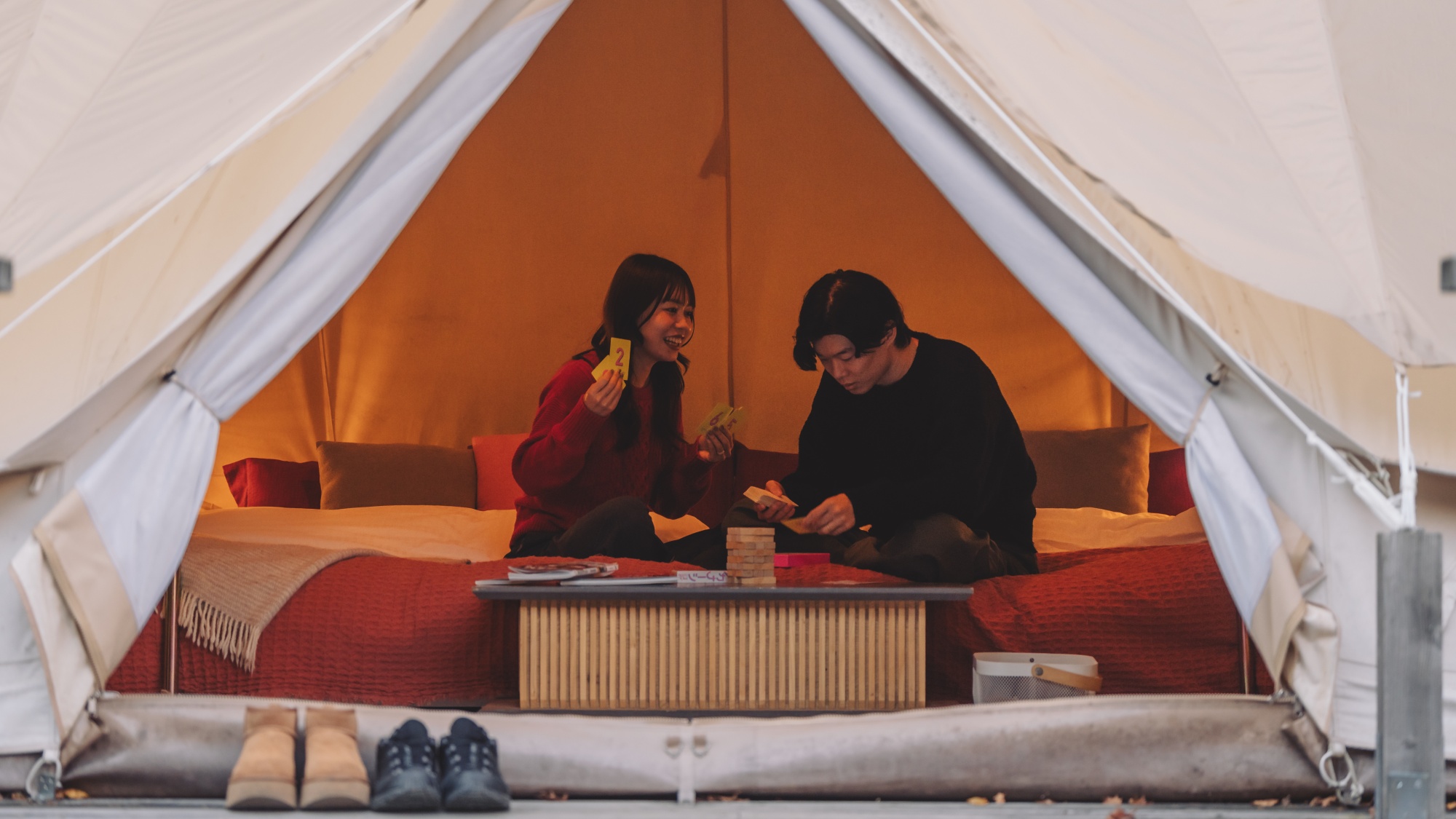 皇帝テントでの過ごし方