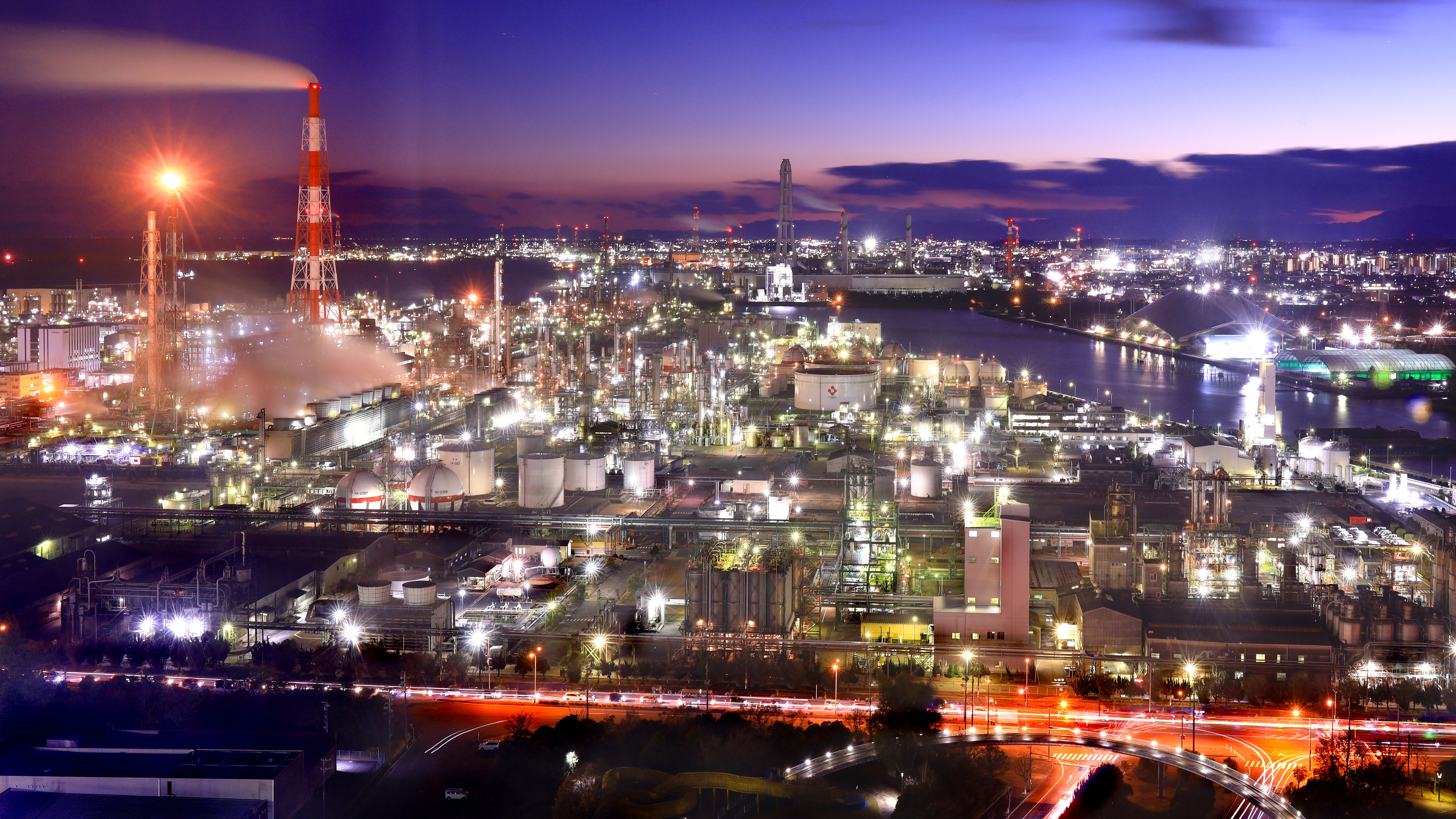 【周辺観光】四日市コンビナート（夜景）