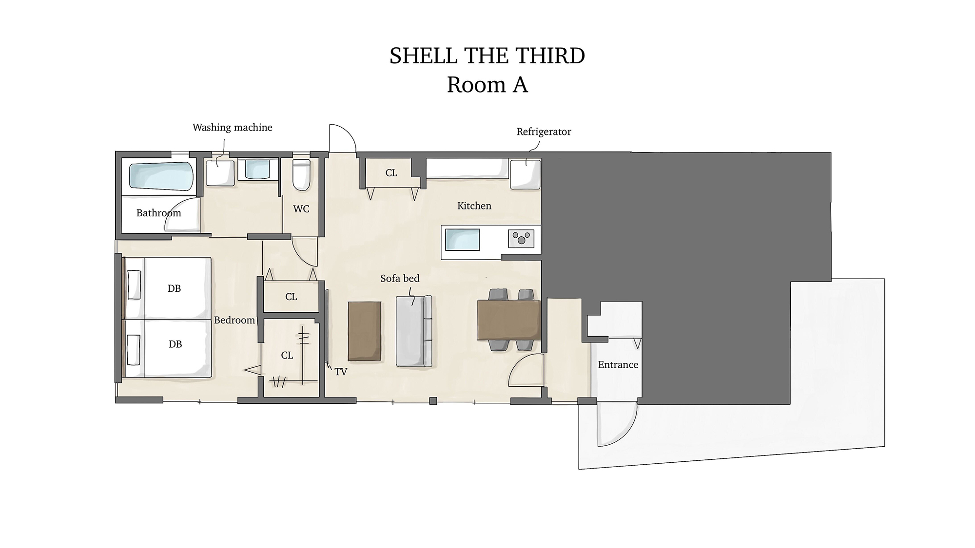 ・【siteA/見取り図】大人のための落ち着いたデザイン。鎌倉で叶える、特別なプライベート時間を