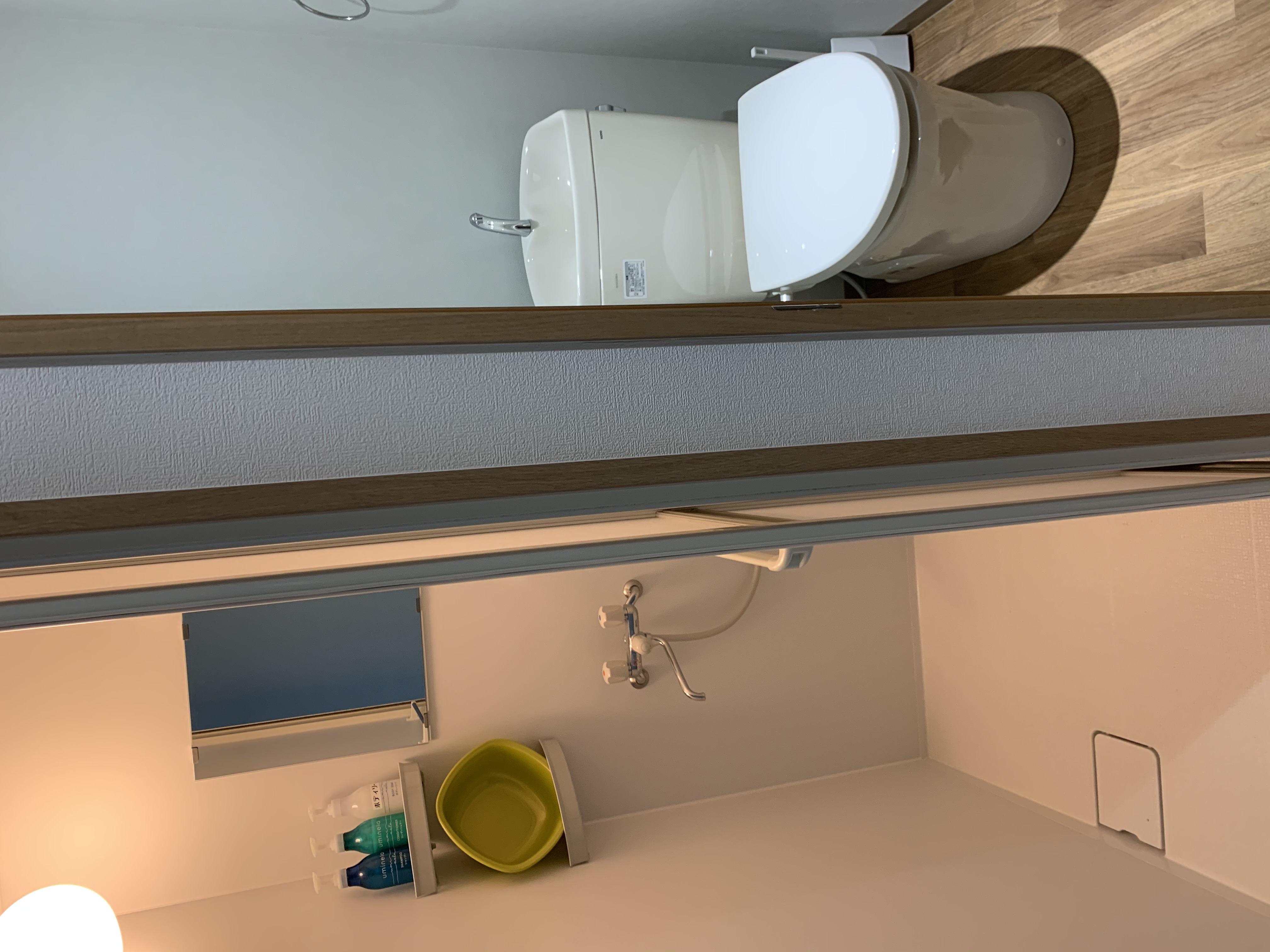 セミダブルルーム　シャワーとトイレ