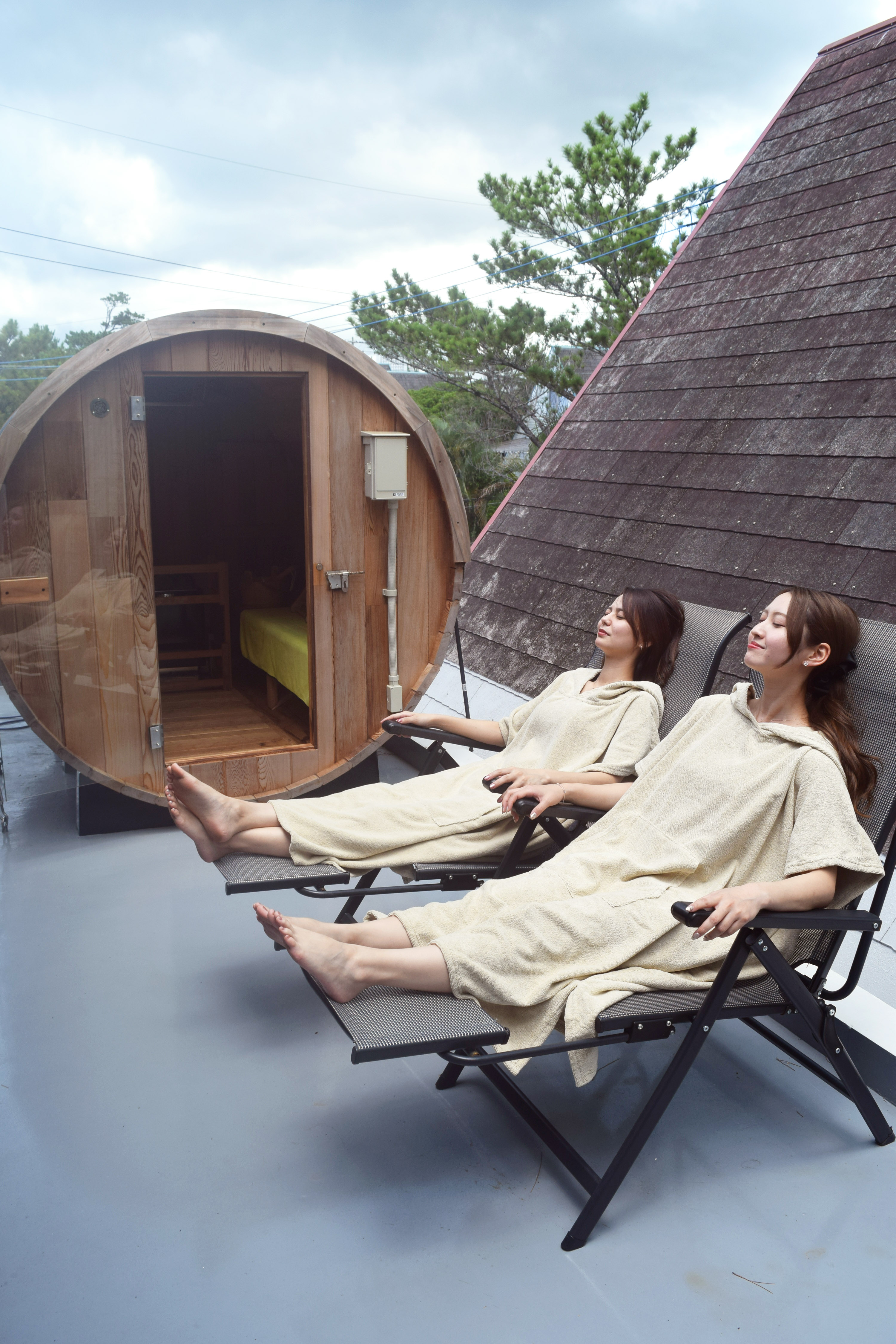 外気浴スペース